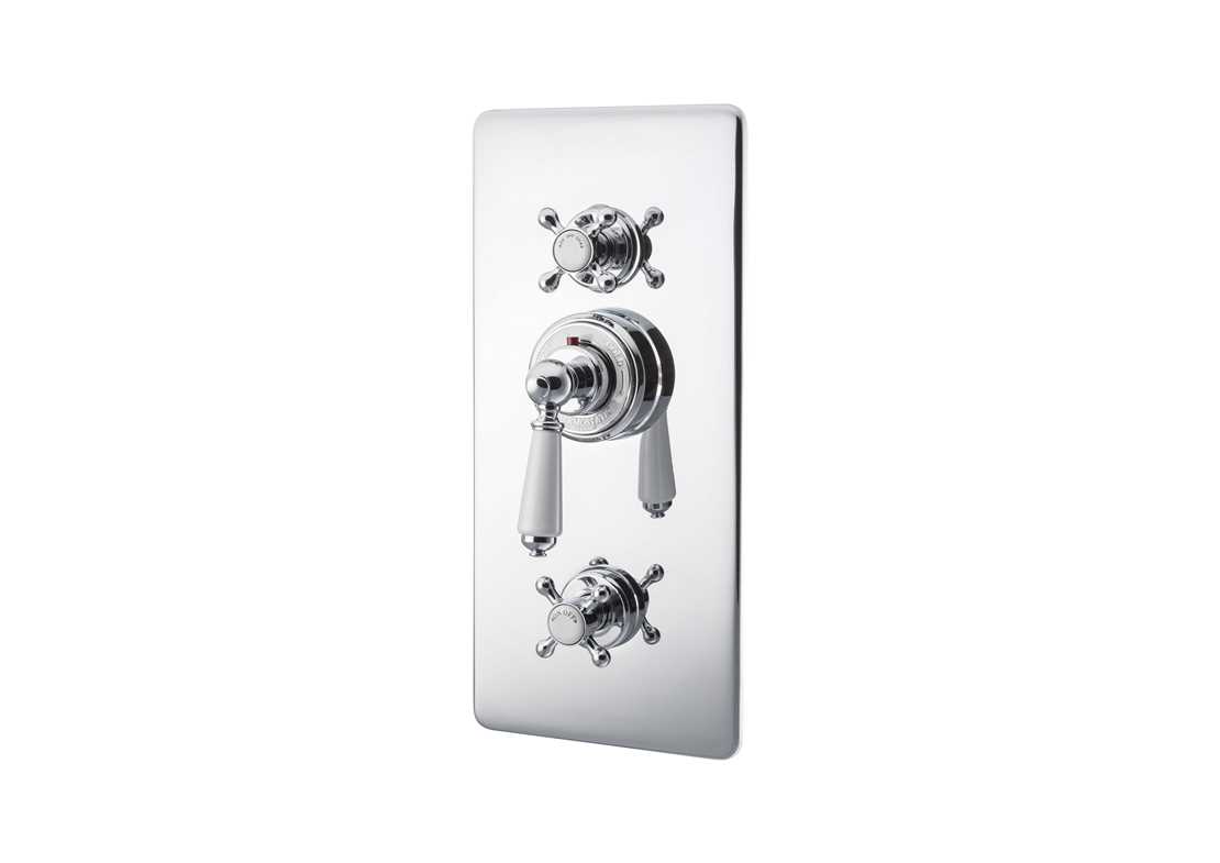concealed thermostatic shower valve lever chrome