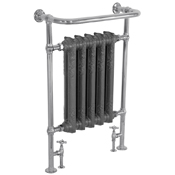 Wilsford Chrome Towel Radiator With Cast Iron Integral Radiator Range