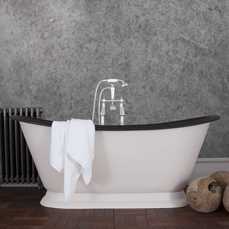 galleon cast iron bath leather roll top