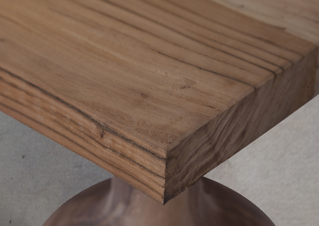 vanity top reclaimed elm wood detail 2 Thumb