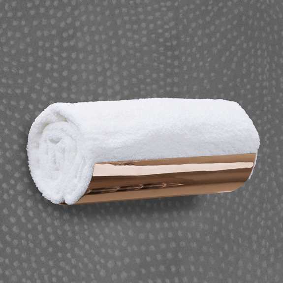 towel cradle copper