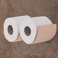 copper toilet roll holder