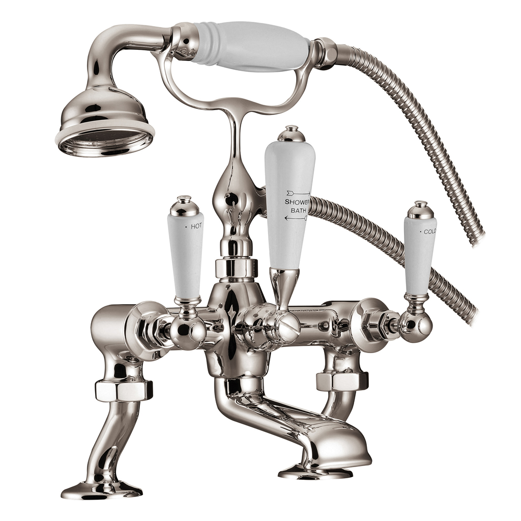 bath mixer taps cranked legs