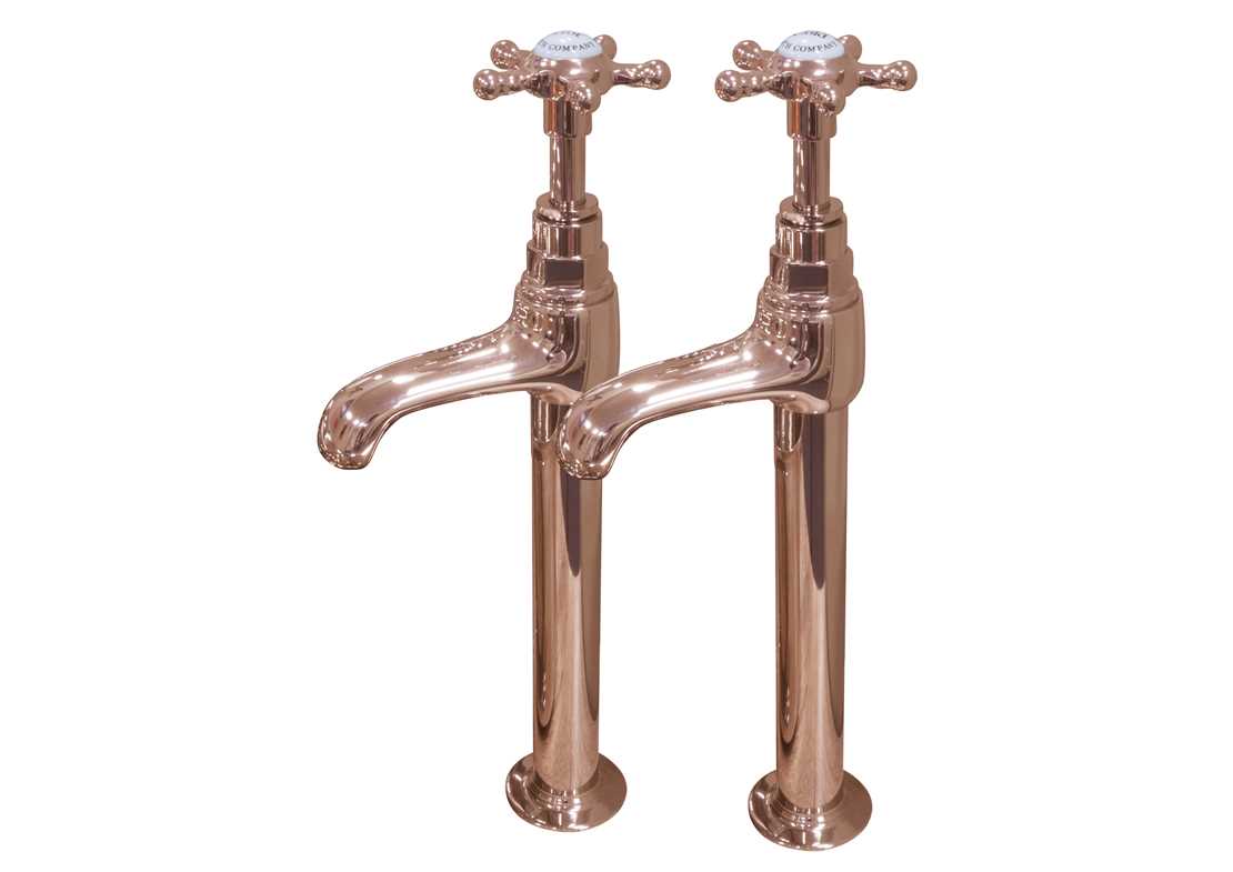 tall basin taps copper
