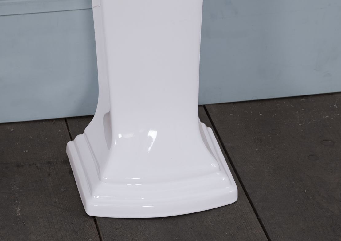 chichester medium wash basin white pedestal Thumb
