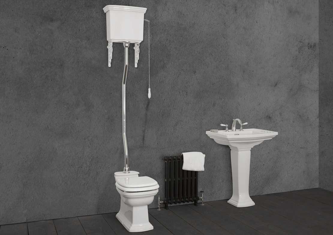 chichester high level toilet white