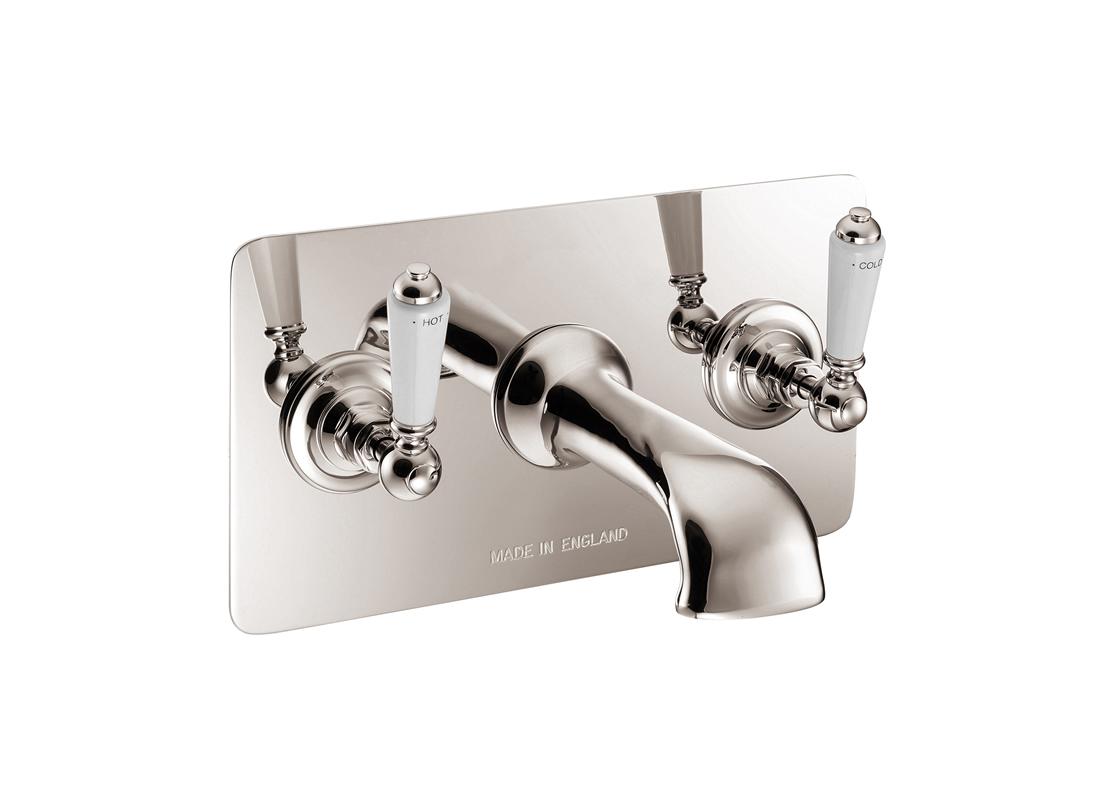 wall mounted bath filler concealed nickel Thumb
