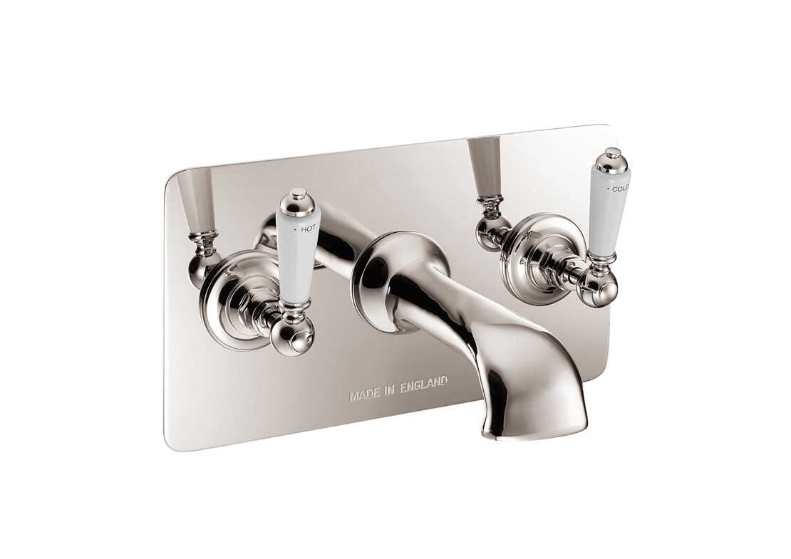 wall mounted bath filler concealed nickel