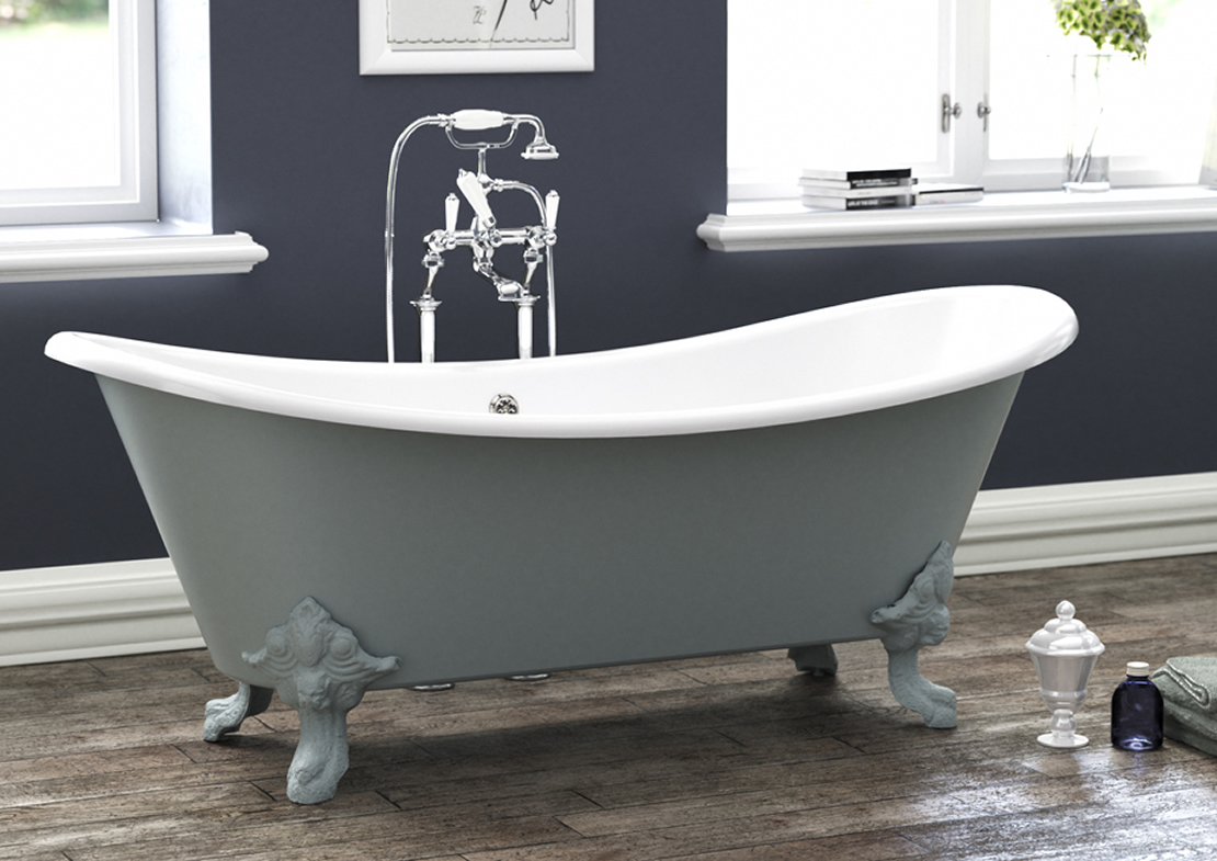 Tebb Cast Iron Bath Hurlingham The Bath Company