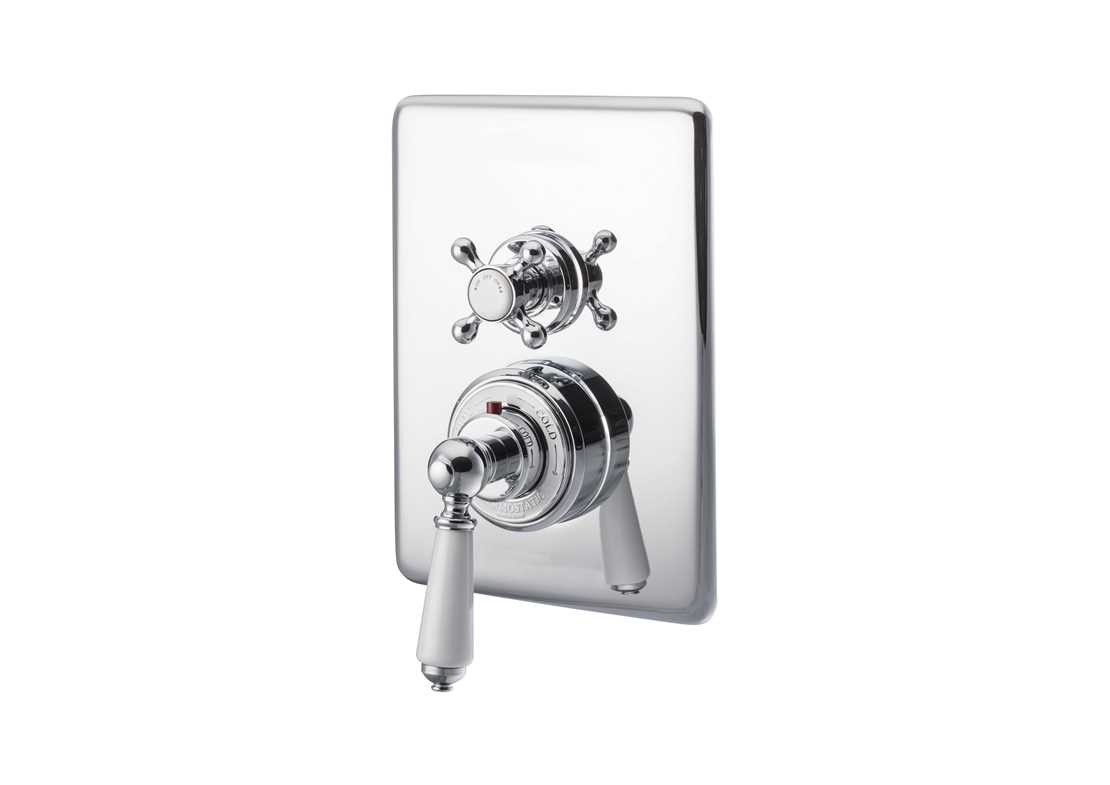concealed thermostatic shower valve chrome