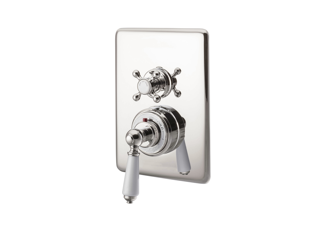 concealed thermostatic shower valve nickel Thumb