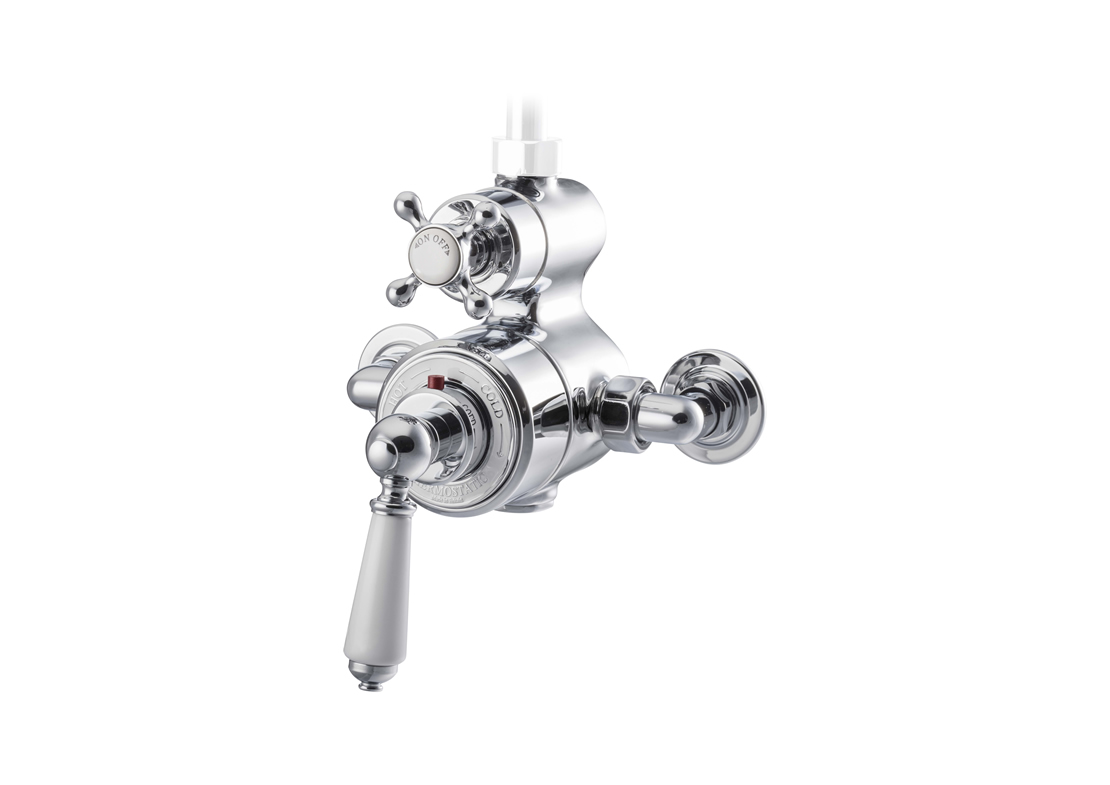 exposed thermostatic shower valve chrome Thumb