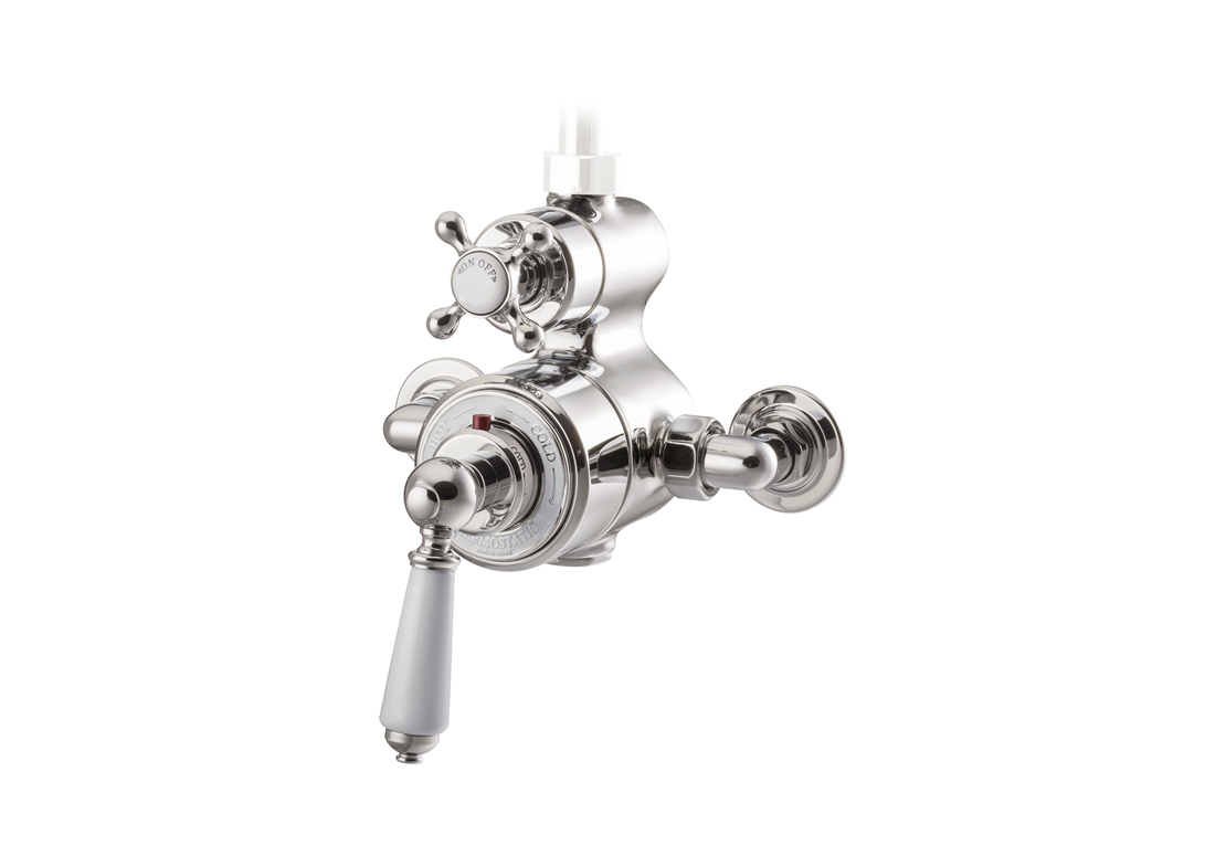 exposed thermostatic shower valve nickel Thumb