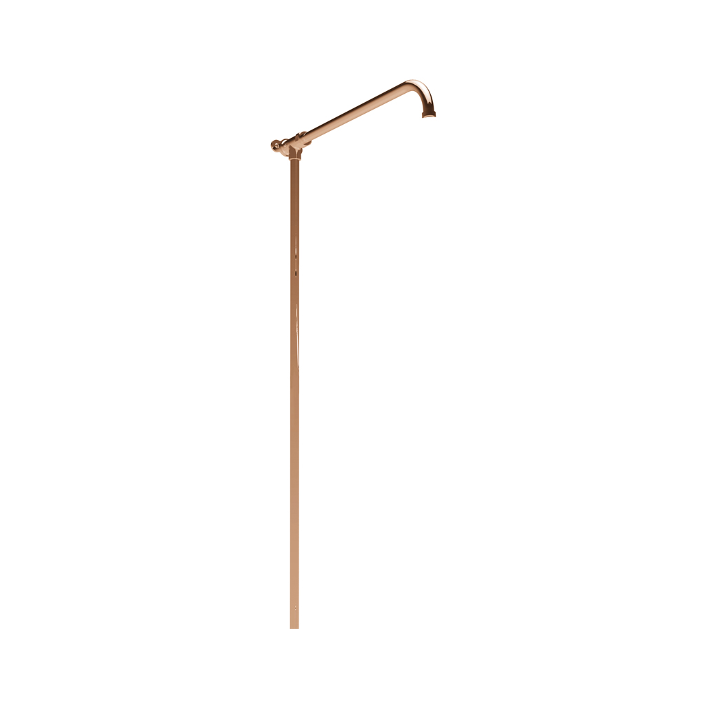 shower arm riser rails copper