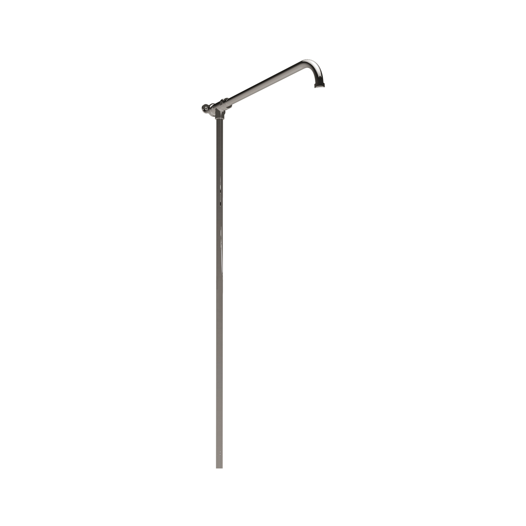 shower arm riser rails nickel