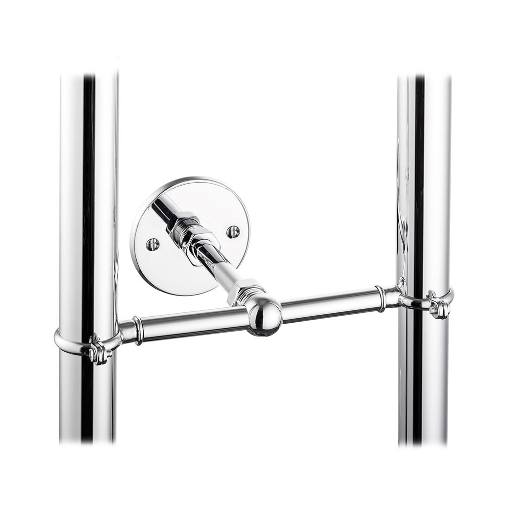 stand pipe support bracket chrome