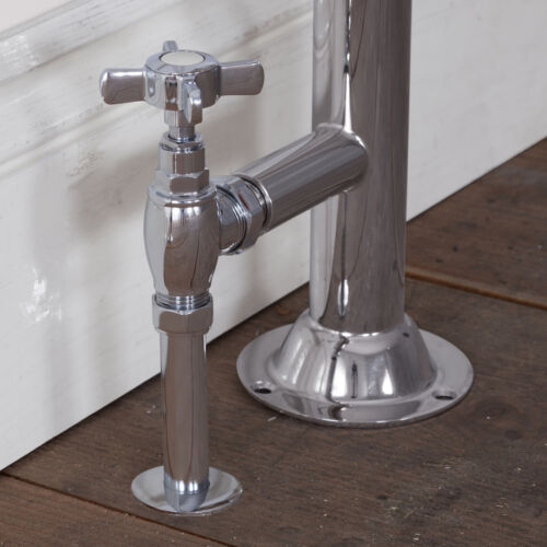 Kingsgrove Angled Thermostatic Radiator Valve Set Brushed Brass Lacquered Range