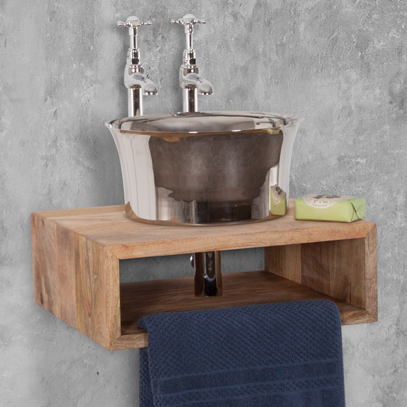 Basin Cube Small Fruitwood Osmo Finish Range