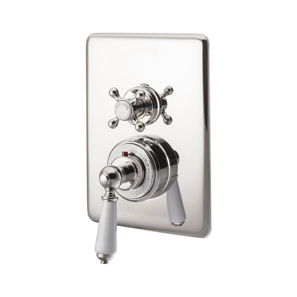 Concealed Thermostatic Shower Valve Dual Control Single Outlet Range