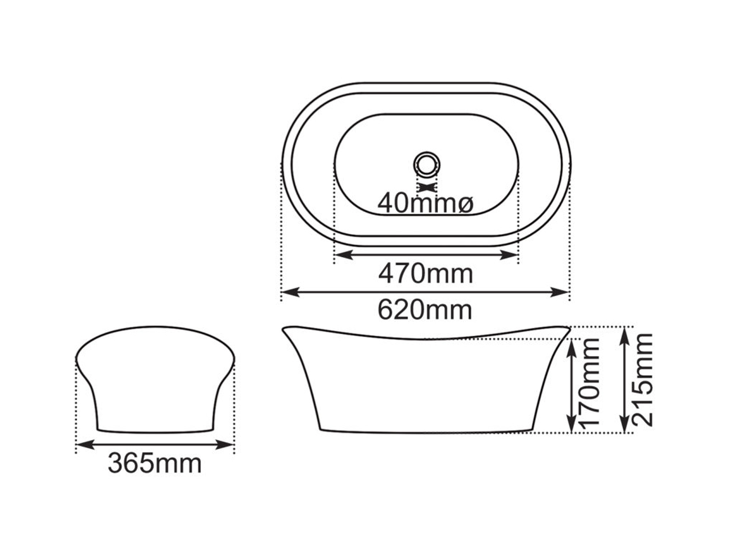 Cast Iron Bateau Basin Measurements