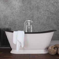 Galleon Cast Iron Bath Leather Roll Top