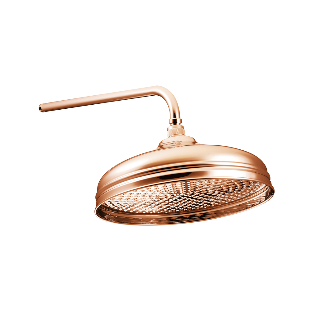 Shower Rose Copper 12 Inch Range