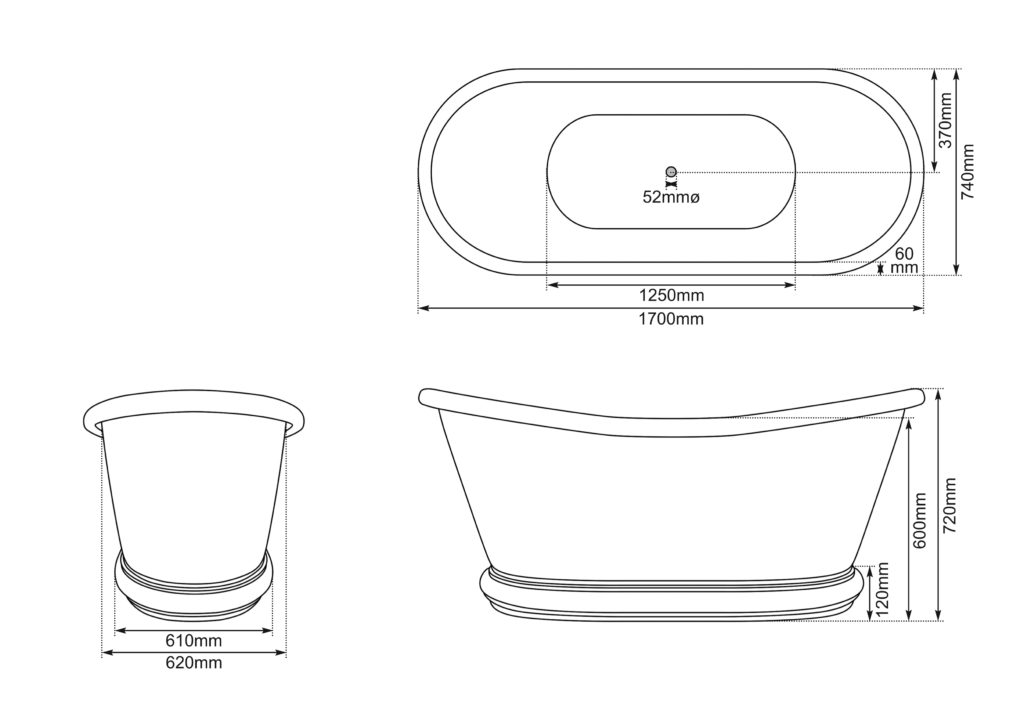 Copper Bulle Dimensions