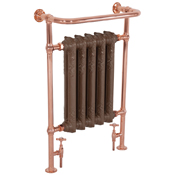 Wilsford Copper Towel Radiator With Cast Iron Integral Radiator Range