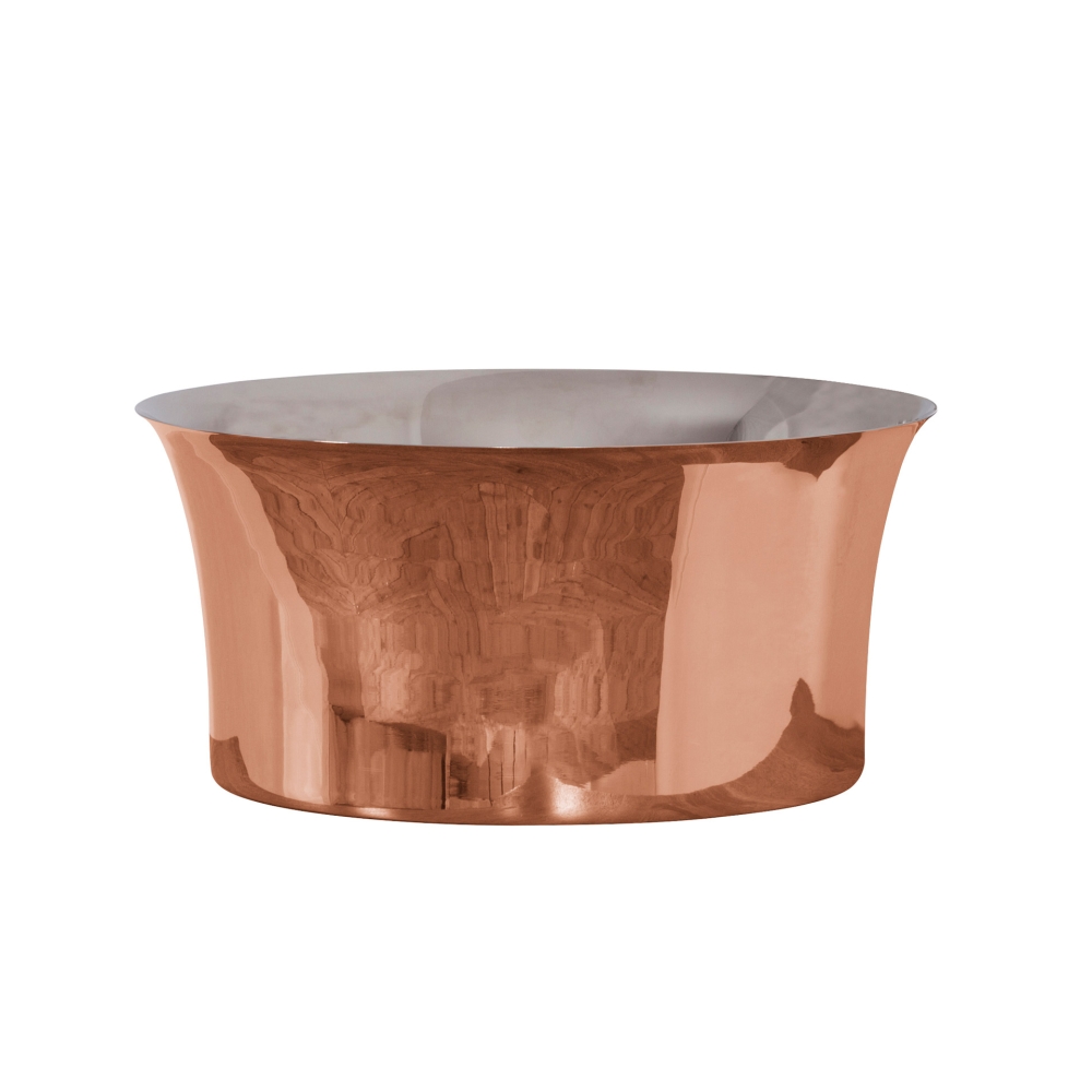 Copper Tub Basin With Nickel Interior Range