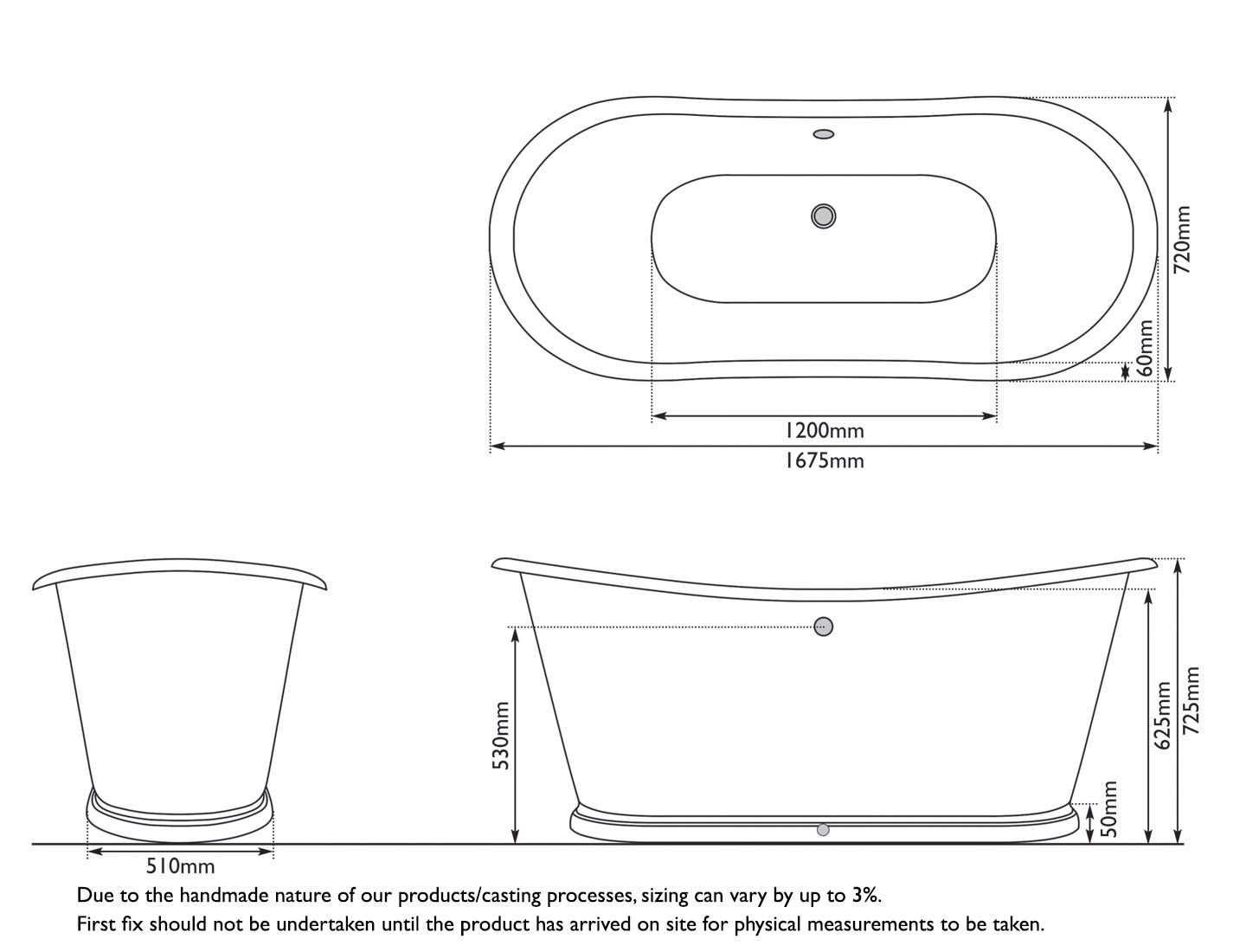 Caravel Bateau Measurements