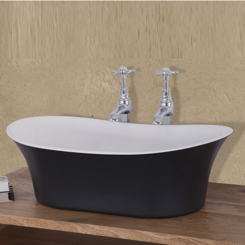 Cast Iron Bateau Basin Farrow Ball Off Black Range