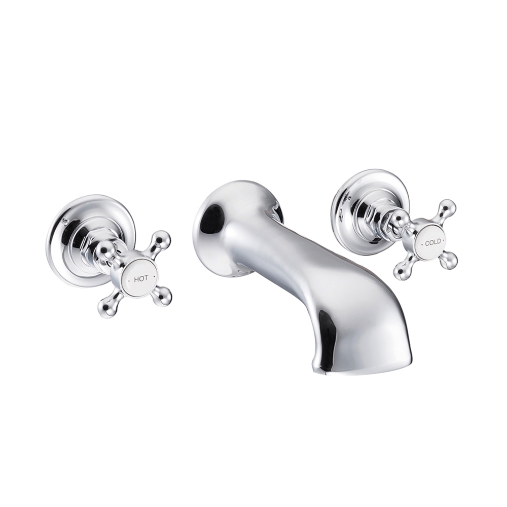 3 Hole Wall Mounted Bath Filler Chrome Range