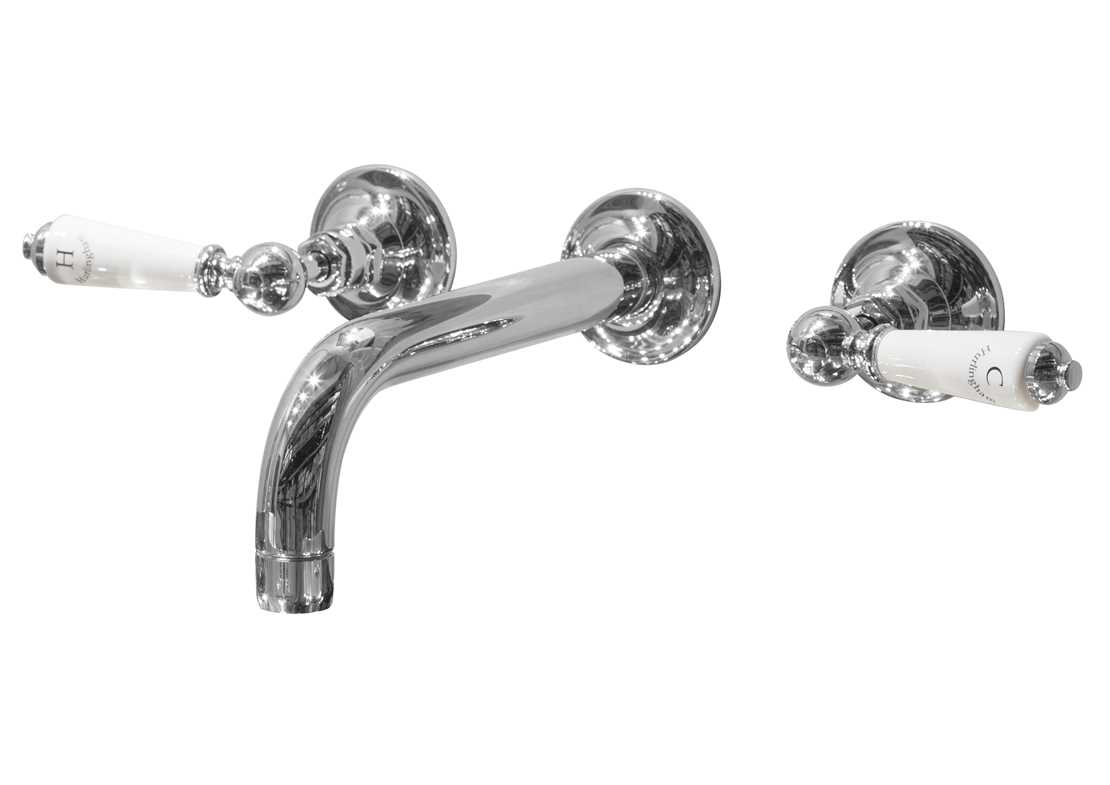 wall mounted basin mixer taps chrome