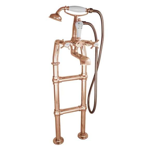 freestanding bath mixer taps copper small