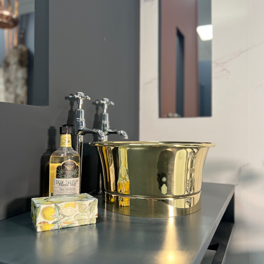 Brass Basin Tub Range