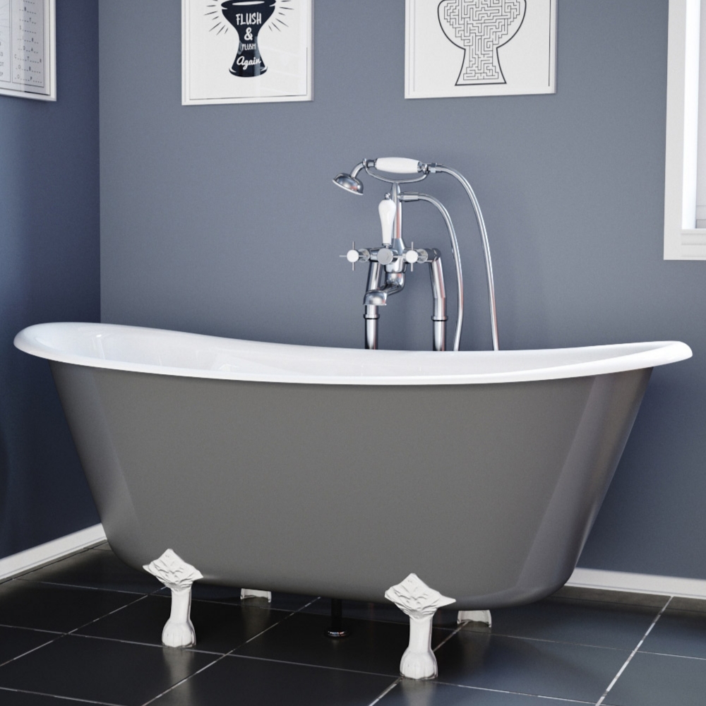 Prior Cast Iron Bath Farrow Ball Down Pipe Range