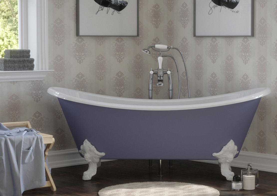Tebb Cast Iron Bath Hurlingham The Bath Company