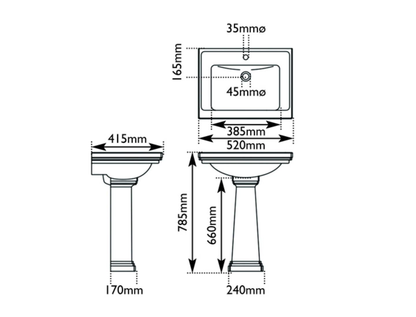 Highgate Small Dimensions