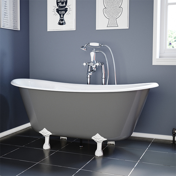 prior cast iron bath