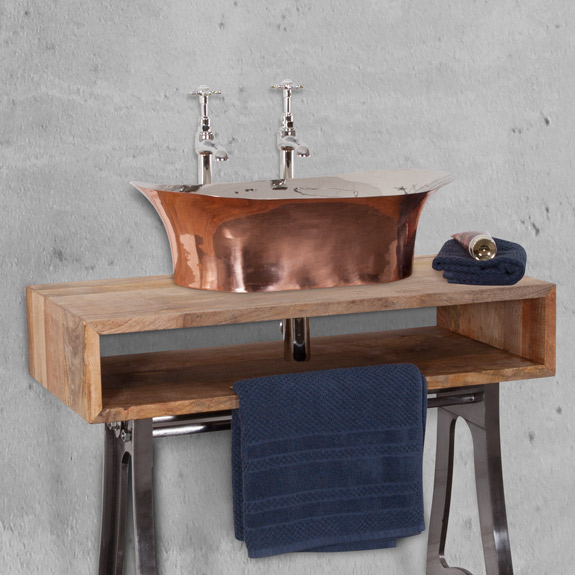 Basin Cube Large Fruitwood Osmo Finish Range